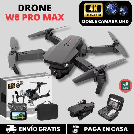 NUEVO DRONE  W8 PRO MAX 2026 CON INTELIGENCIA ARTIFICIAL LAS MEJORES ACROBACIAS FOTOS Y VIDEOS DESDE EL CIELO