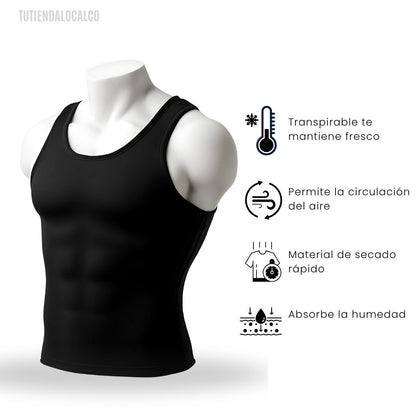 MAXFIT®  COMPRESSION | la camisilla de compresión inteligente, alinea tu postura, define tu pecho y abdomen desde el primer uso