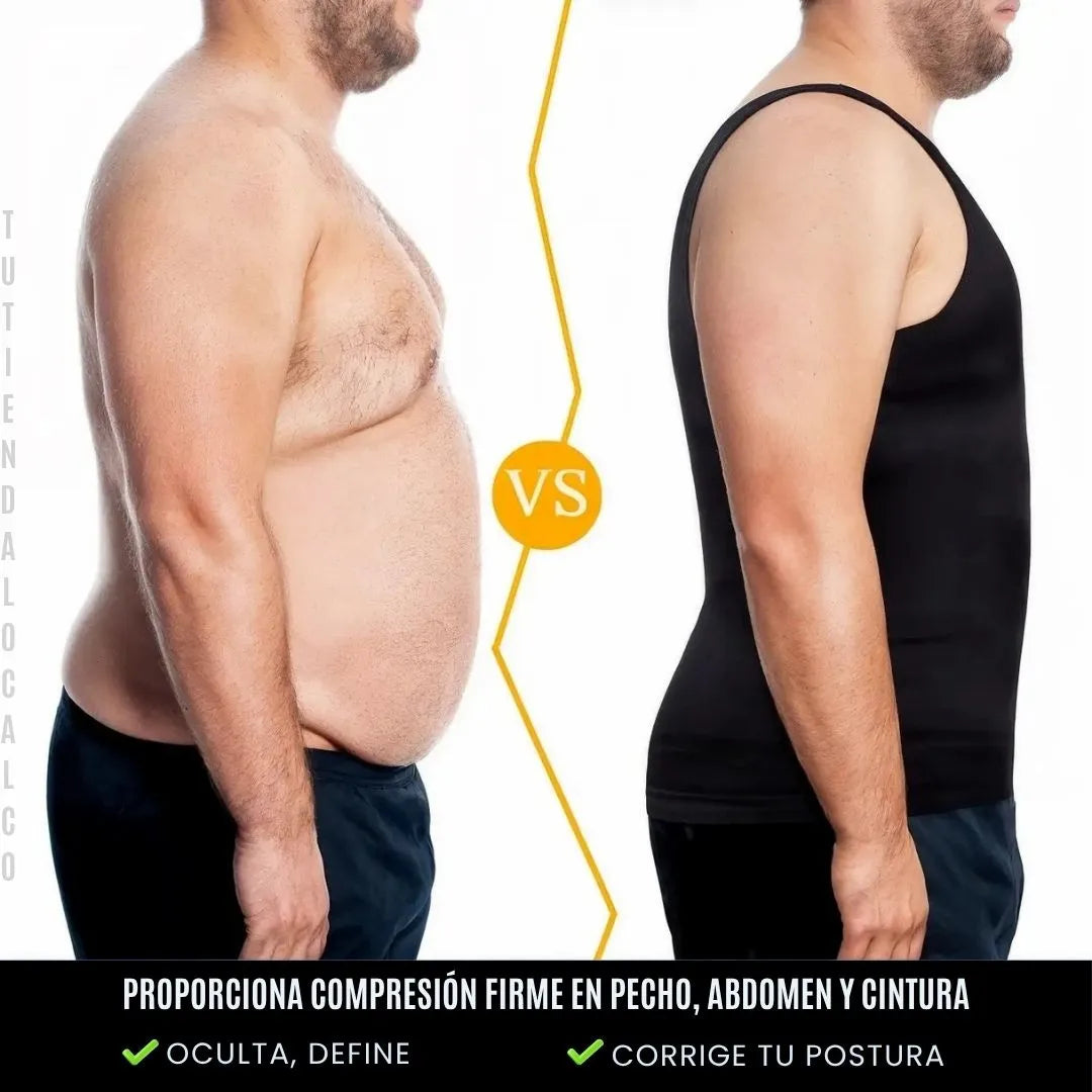 MAXFIT®  COMPRESSION | la camisilla de compresión inteligente, alinea tu postura, define tu pecho y abdomen desde el primer uso