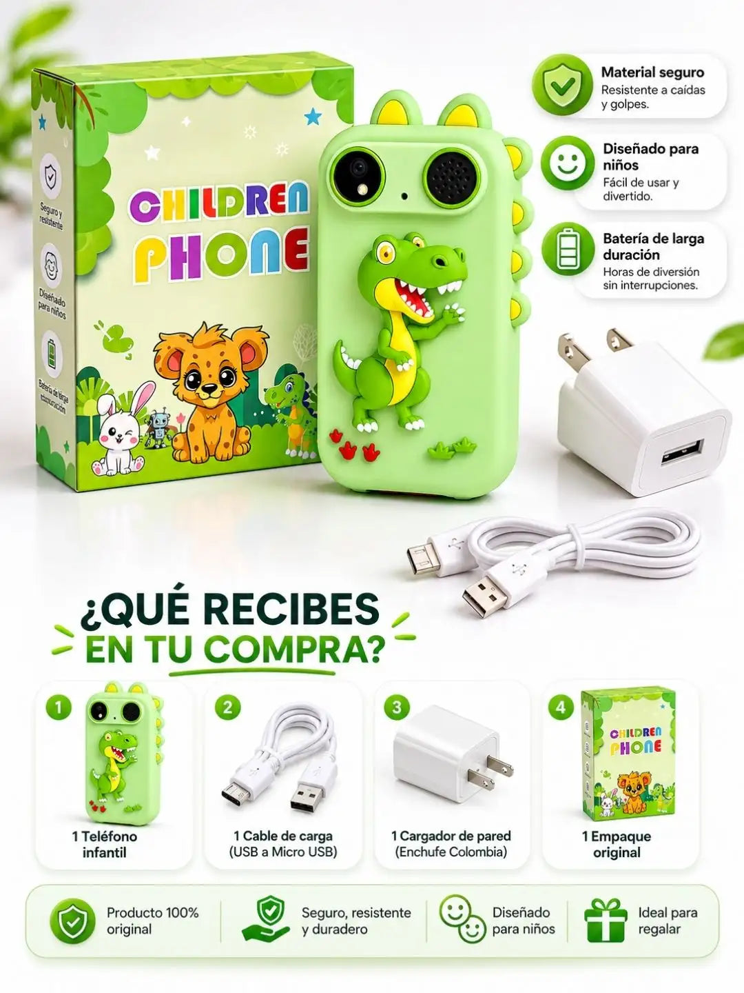 CHILDREN PHONE | el celular inteligente que educa, entretiene y protege de contenido peligroso a tus hijos mientras se divierten.