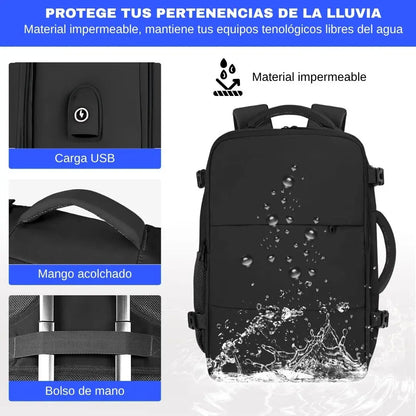 TRAVELAR® bolso de viaje IMPERMEABLE con organización inteligente multifuncional gran capacidad de almacenamiento