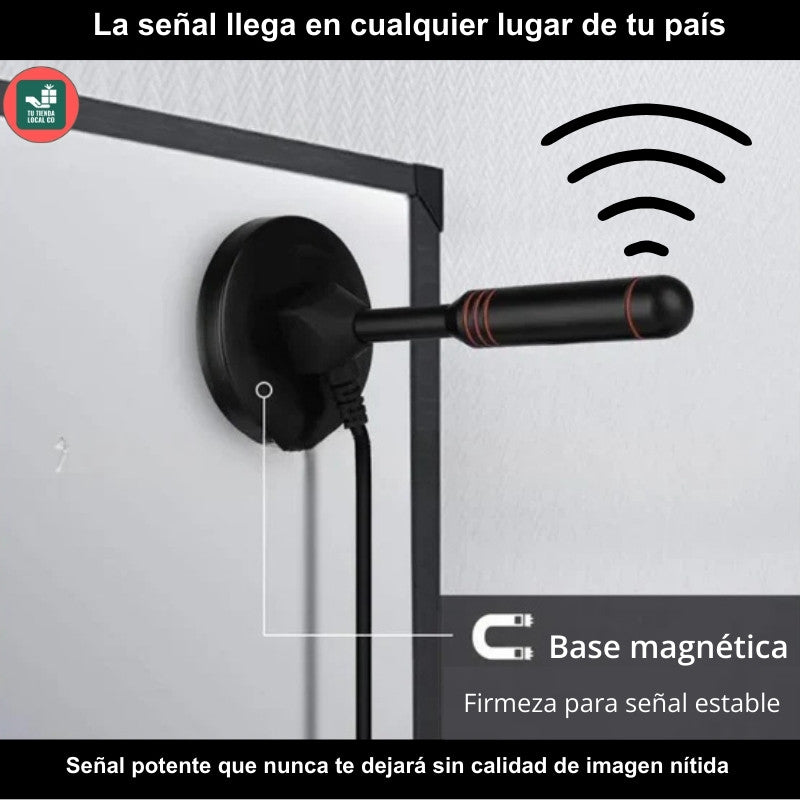 ANTENA PORTATIL TDT 4K UHD 2025 MÁXIMA SEÑAL Y NITIDEZ PARA CANALES GRATIS