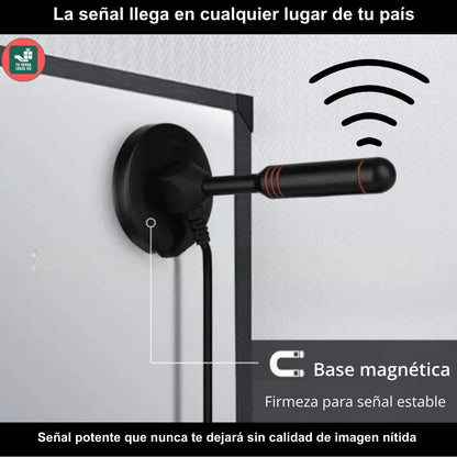 ANTENA PORTATIL TDT 4K UHD 2025 MÁXIMA SEÑAL Y NITIDEZ PARA CANALES GRATIS