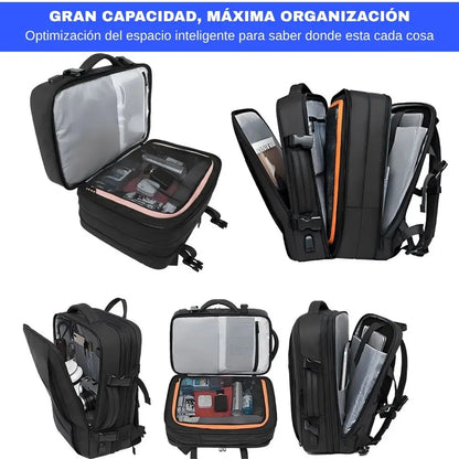 TRAVELAR® bolso de viaje IMPERMEABLE con organización inteligente multifuncional gran capacidad de almacenamiento