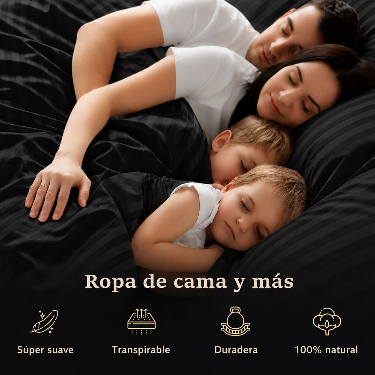 Suite Imperial | Sábanas 800 Hilos — Suavidad satinada, ajuste 360° y frescura desde la primera noche - Juego de 4 piezas en OFERTA