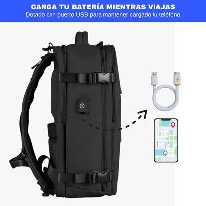TRAVELAR® bolso de viaje IMPERMEABLE con organización inteligente multifuncional gran capacidad de almacenamiento