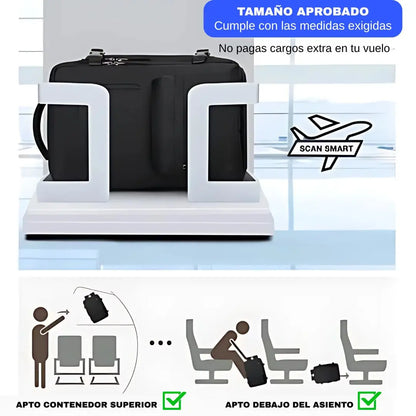 TRAVELAR® bolso de viaje IMPERMEABLE con organización inteligente multifuncional gran capacidad de almacenamiento