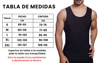 MAXFIT®  COMPRESSION | la camisilla de compresión inteligente, alinea tu postura, define tu pecho y abdomen al instante
