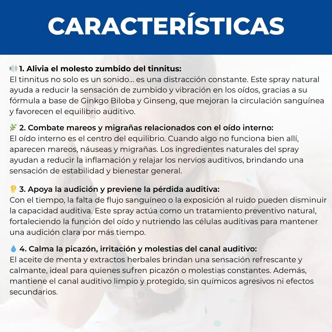 TINNIDROP | SPRAY PARA EL ALIVIO Y LIMPIEZA PROFUNDA DE LOS OÍDOS