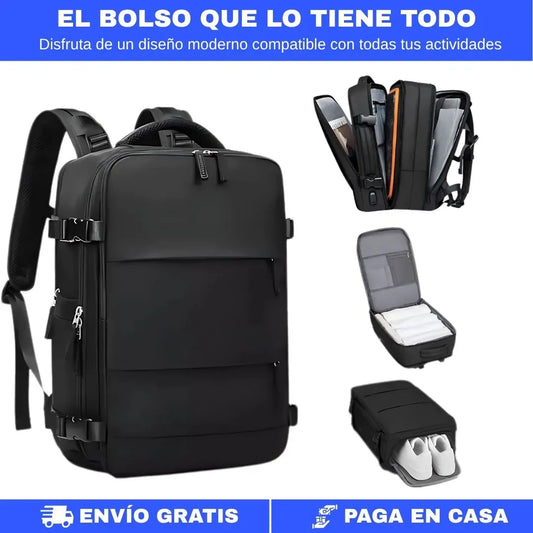 TRAVELAR® bolso de viaje IMPERMEABLE con organización inteligente multifuncional gran capacidad de almacenamiento
